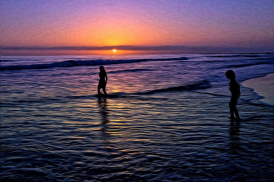 Carlsbad Photograph - Beauty at Sunsets Ocean #2 by John Hoffman