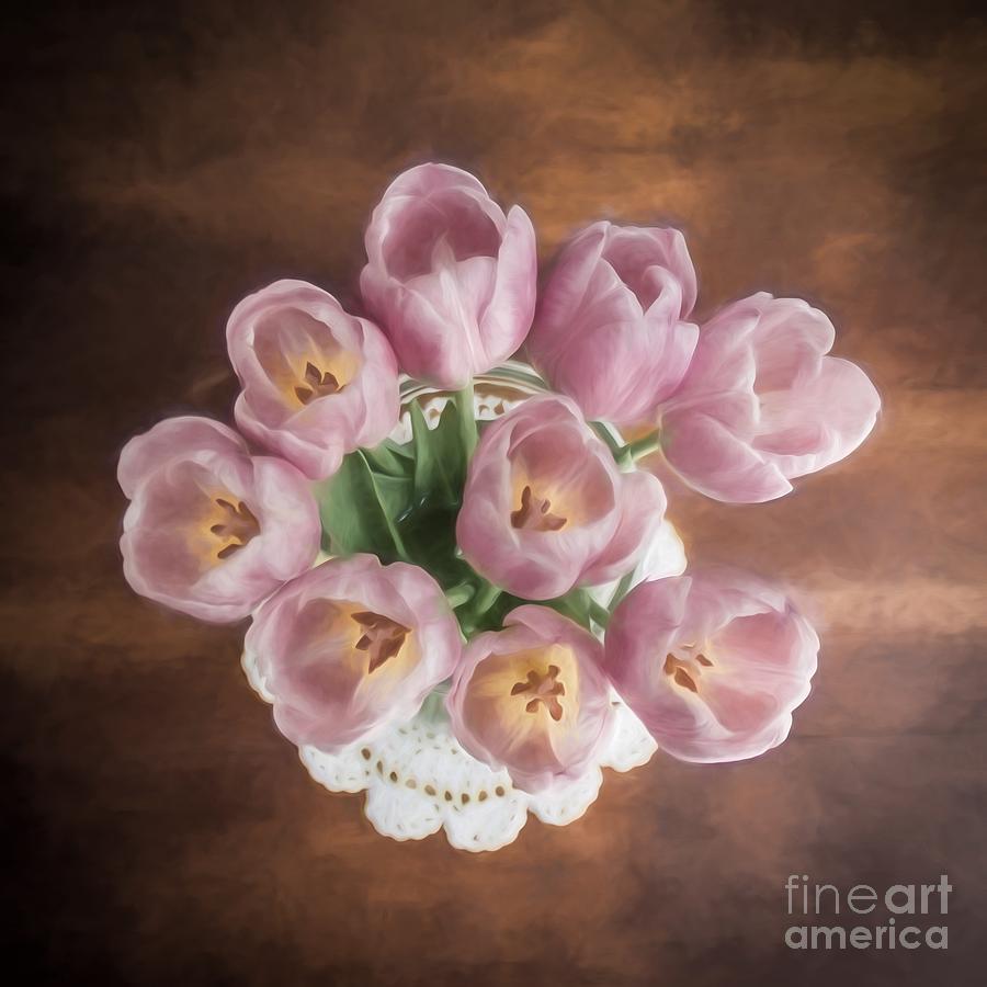 Flower Digital Art - Beauty from Above #1 by KJ DeWaal