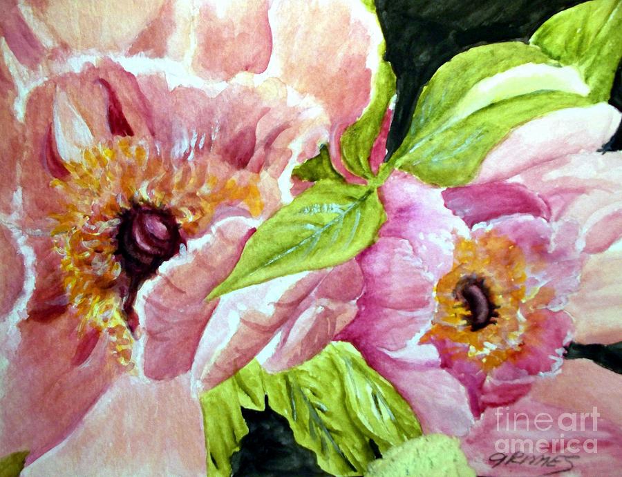 Beauty in Pink #1 Painting by Carol Grimes
