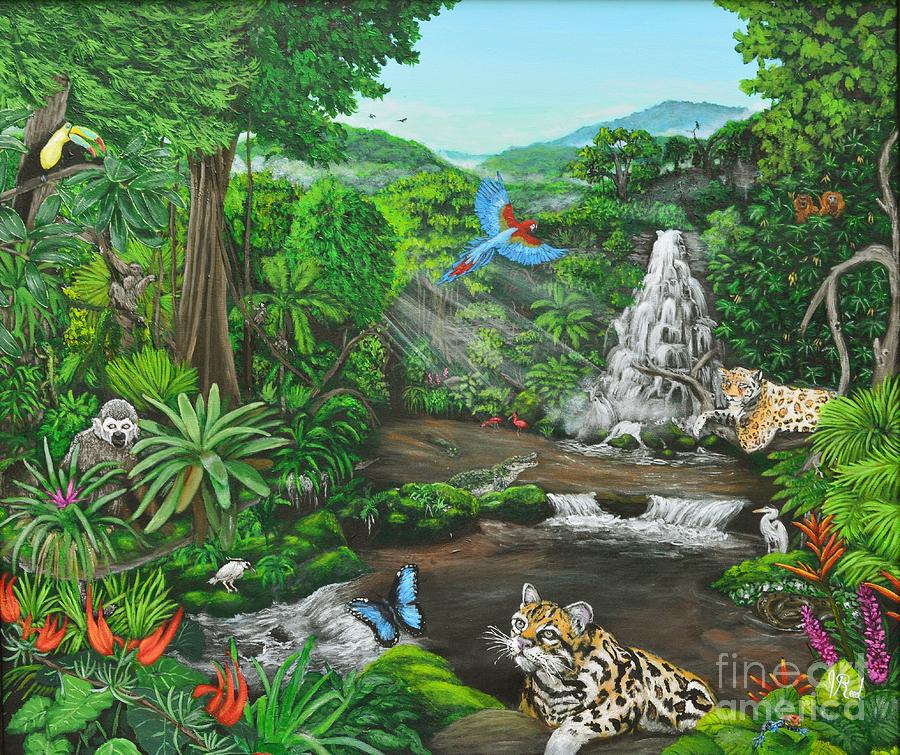 Beauty Of The Amazon Painting By Jeremy Reed Pixels   1 Beauty Of The Amazon Jeremy Reed 