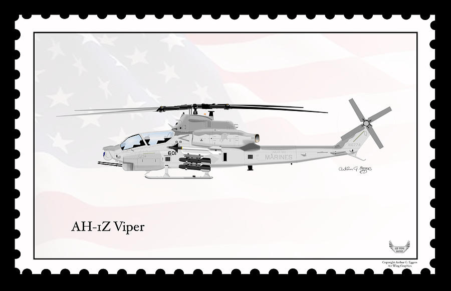 Bell Helicopter AH-1Z Viper #3 Digital Art by Arthur Eggers
