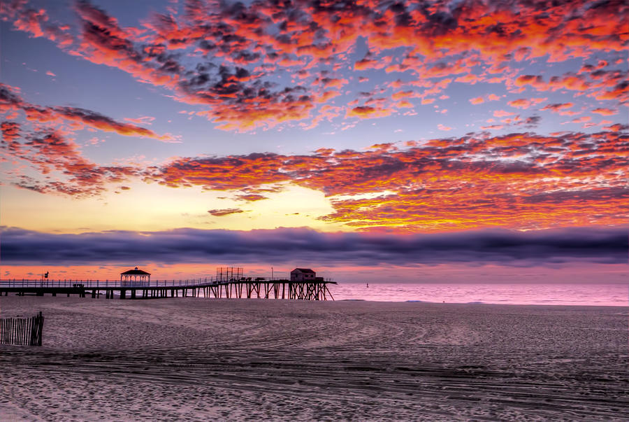 Belmar New Jersey sunrise Photograph by Geraldine Scull - Fine Art America