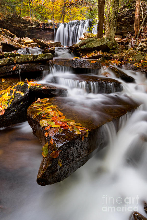 Waterfall Photograph - Below Oneida Falls #1 by Eric Gaston