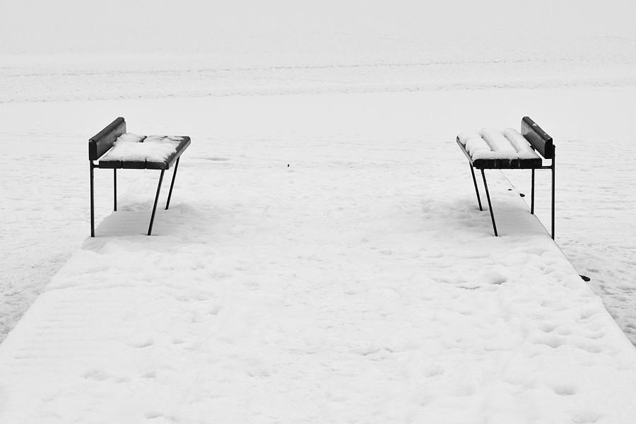 Benches on a dock #2 Photograph by Jouko Lehto