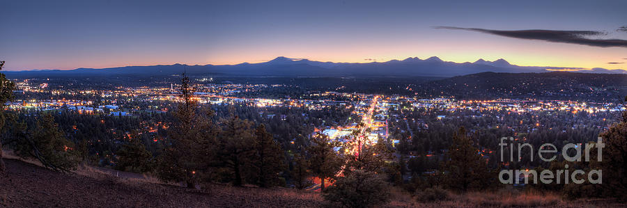 Bend from Pilot Butte in Evening Photograph by Twenty Two North ...