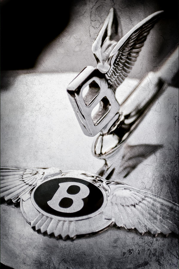 Bentley Hood Ornament - Emblem #1 Photograph by Jill Reger
