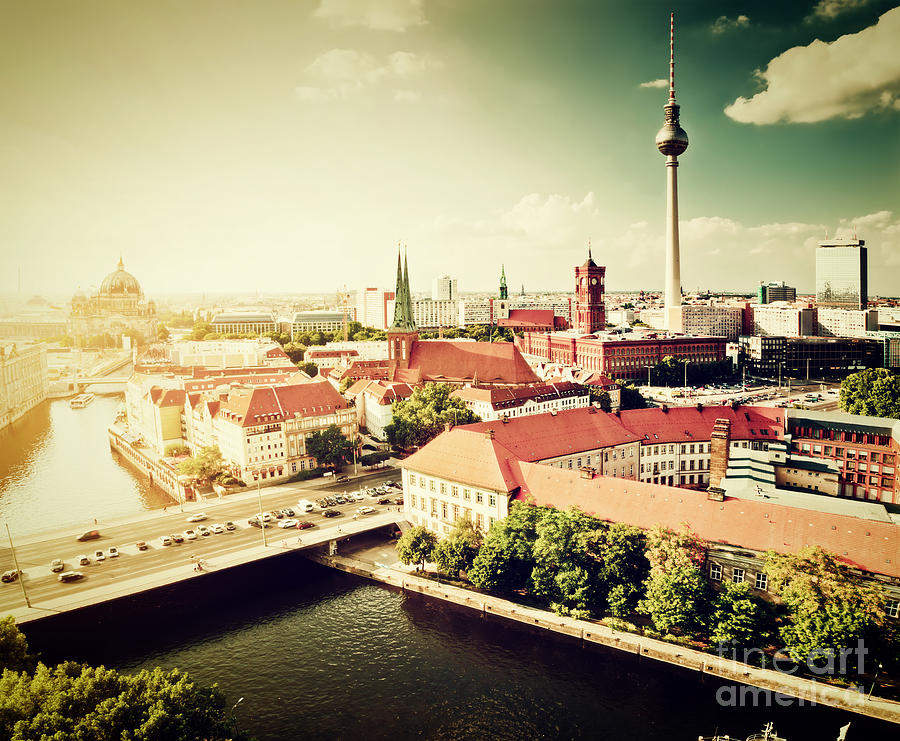 Berlin Germany view on major landmarks #1 Photograph by Michal Bednarek