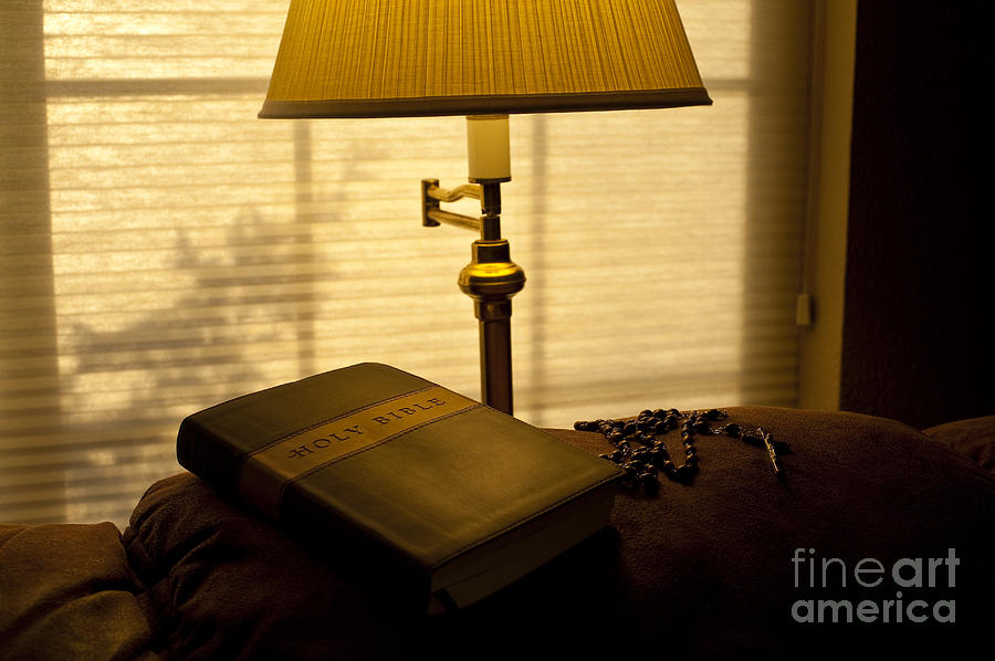 Bible Lamp Light #1 Photograph by Jim Corwin