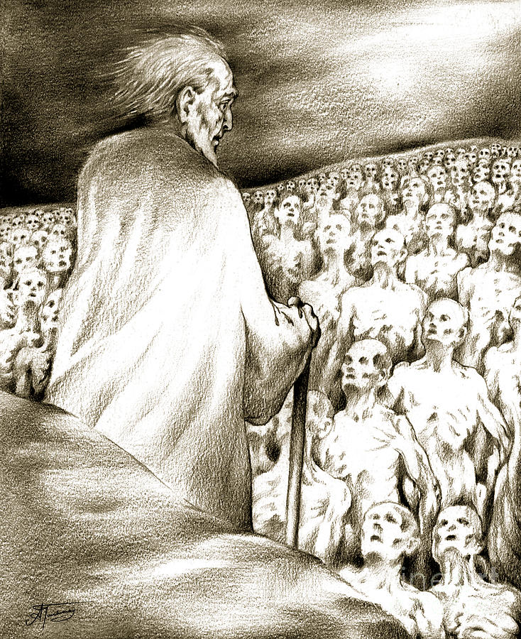 Biblical Illustration Drawing by Alex Tavshunsky Pixels
