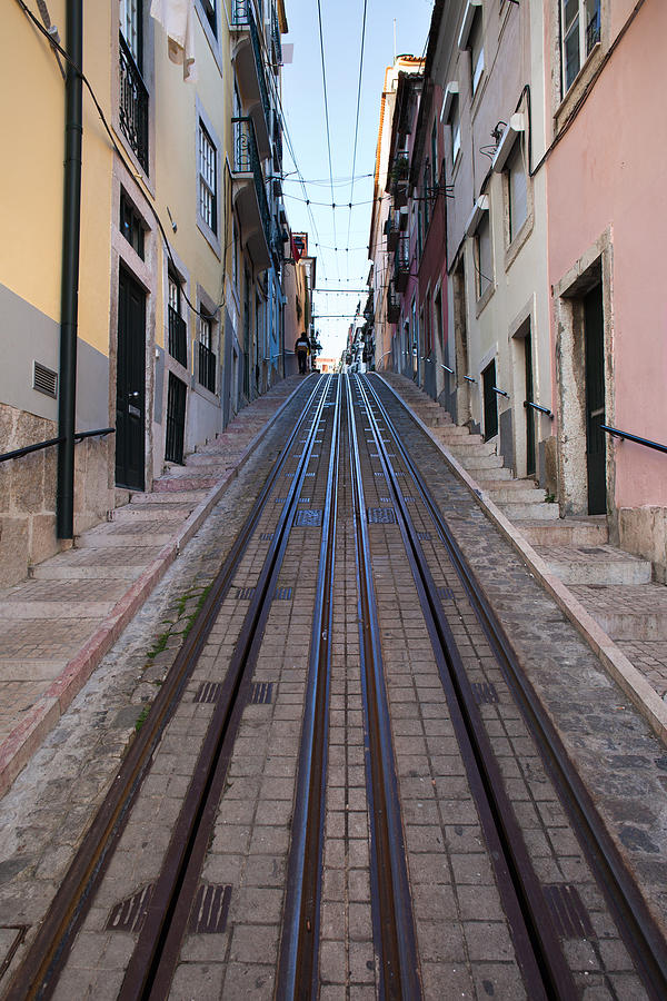 Bica Funicular in Lisbon #1 Photograph by Artur Bogacki