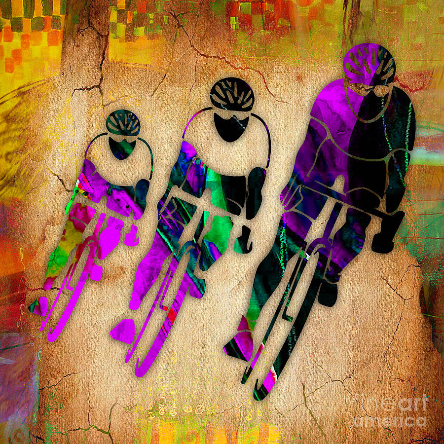 Bicycle Art #1 Mixed Media by Marvin Blaine