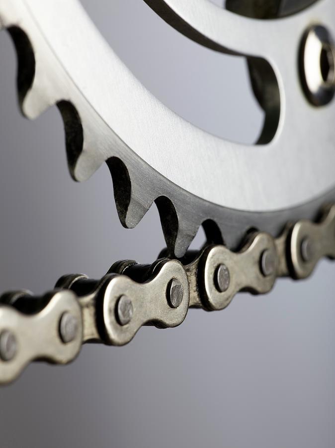 Transportation Photograph - Bicycle Chain And Crank #1 by Science Photo Library
