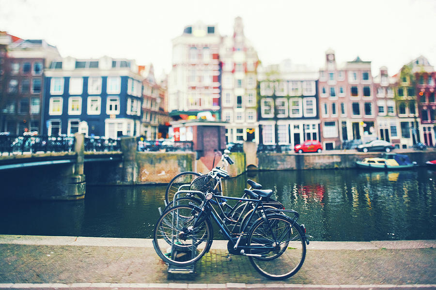 Bicycles In Amsterdam #1 Photograph by Moreiso