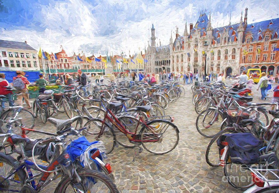 Bicycles in Brugge #2 Photograph by Sheila Smart Fine Art Photography