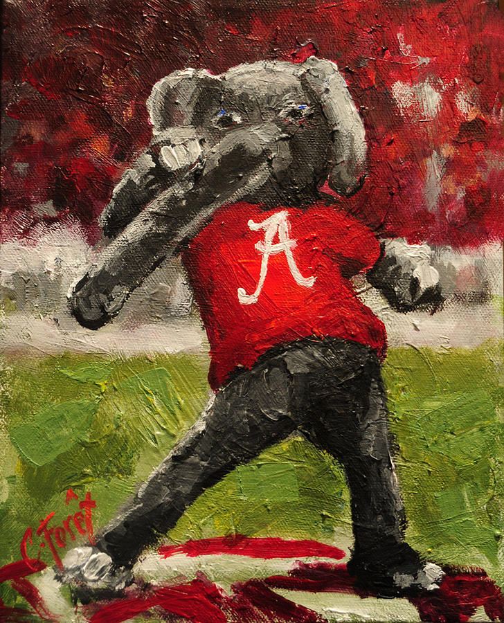 Alabama Painting - Big Al by Carole Foret