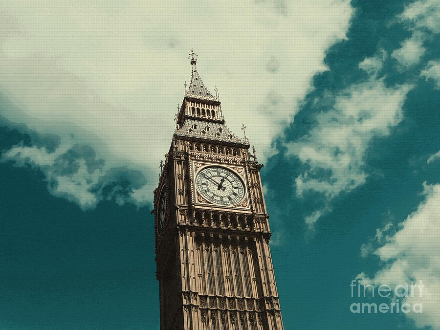 Big Ben in London #1 Mixed Media by Celestial Images
