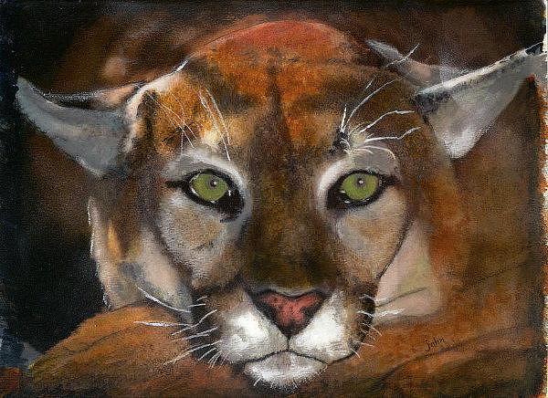 Big Cat #1 Painting by John Brisson