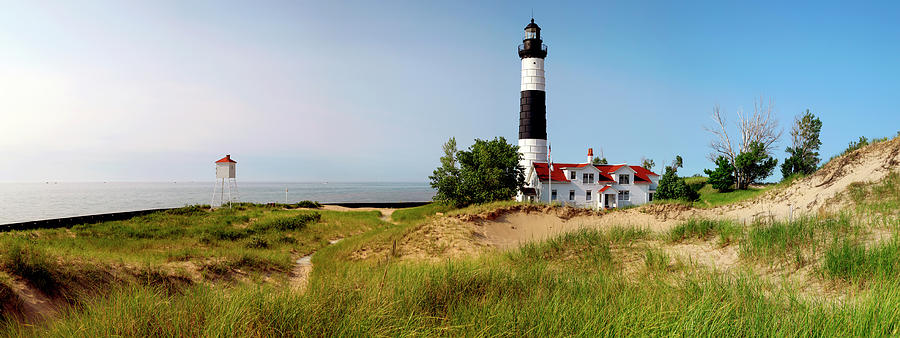 Architecture Photograph - Big Sable Point Lighthouse, Lake #1 by Panoramic Images