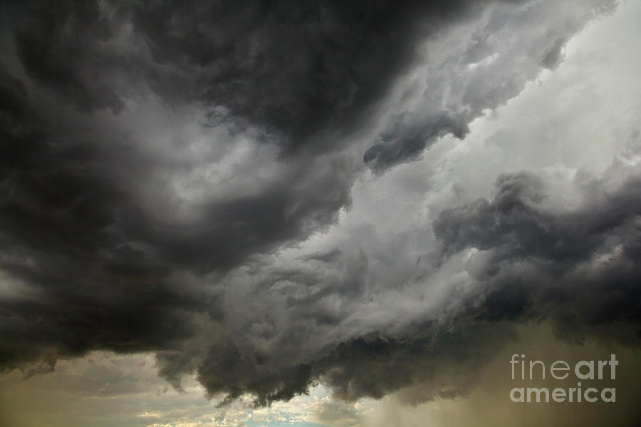  Dark Billowing Clouds At Sunset North Dakota Photograph by Yva Momatiuk John Eastcott