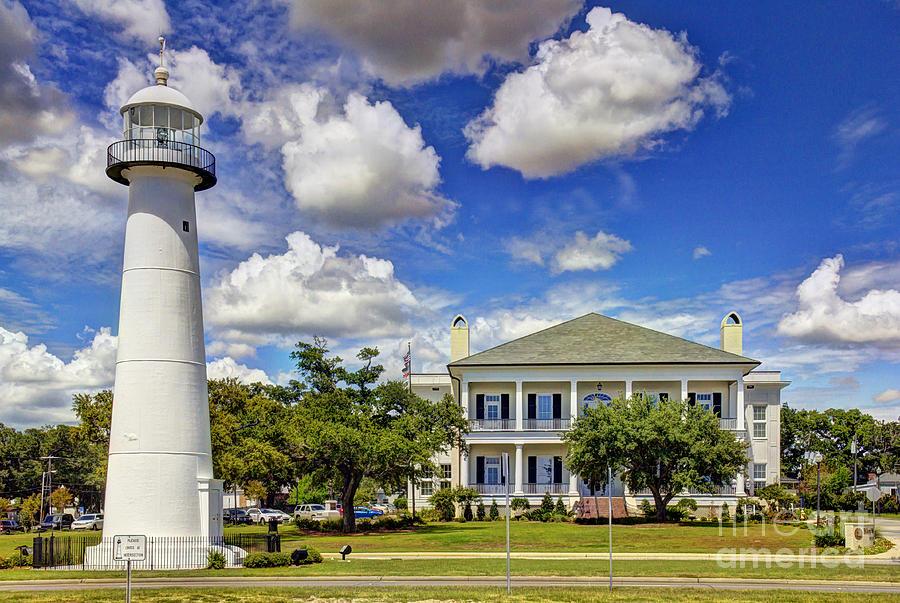 Lighthouse Photograph - Biloxi Lighthouse and Visitors Center #3 by Joan McCool