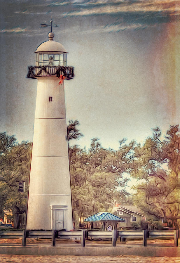 Biloxi Lighthouse #1 Photograph by Sandra Lynn