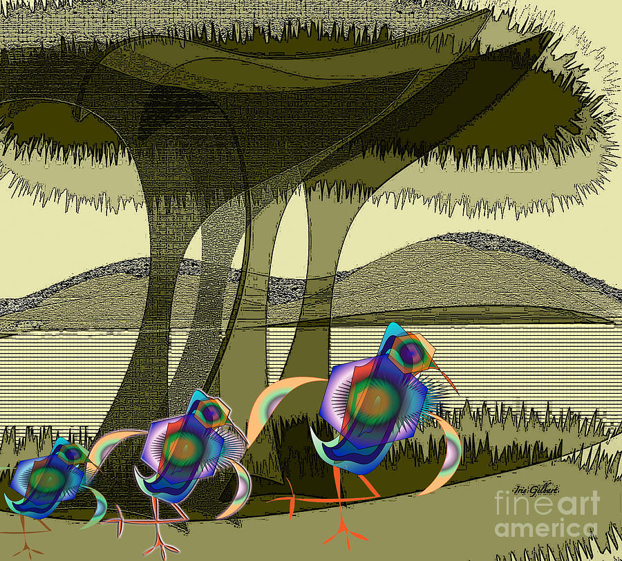 Bird of a different colour #2 Digital Art by Iris Gelbart