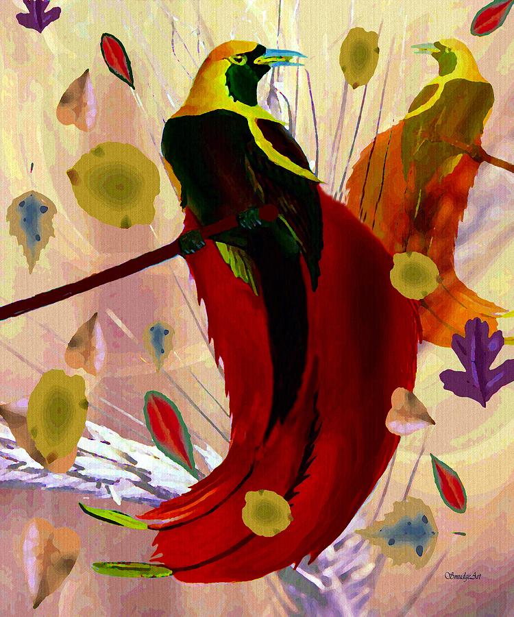 Bird of Paradise #1 Painting by Madeline  Allen - SmudgeArt