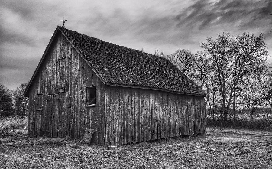 Black and White Barn #1 Photograph by Jack Nevitt