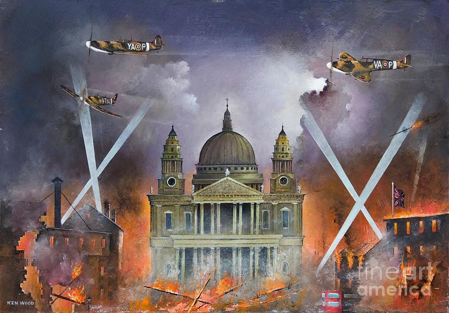 Spirit of the Blitz Painting by Ken Wood