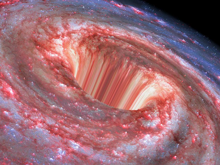 Space Photograph - Black Hole #1 by Alfred Pasieka/science Photo Library