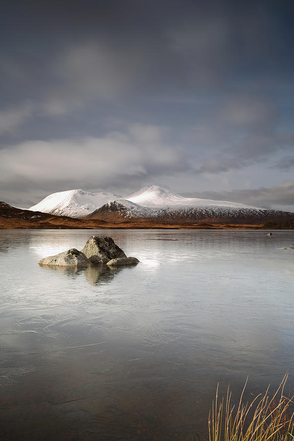 Mountain Photograph - Black Mount and Lochan na h-Achlaise #3 by Maria Gaellman