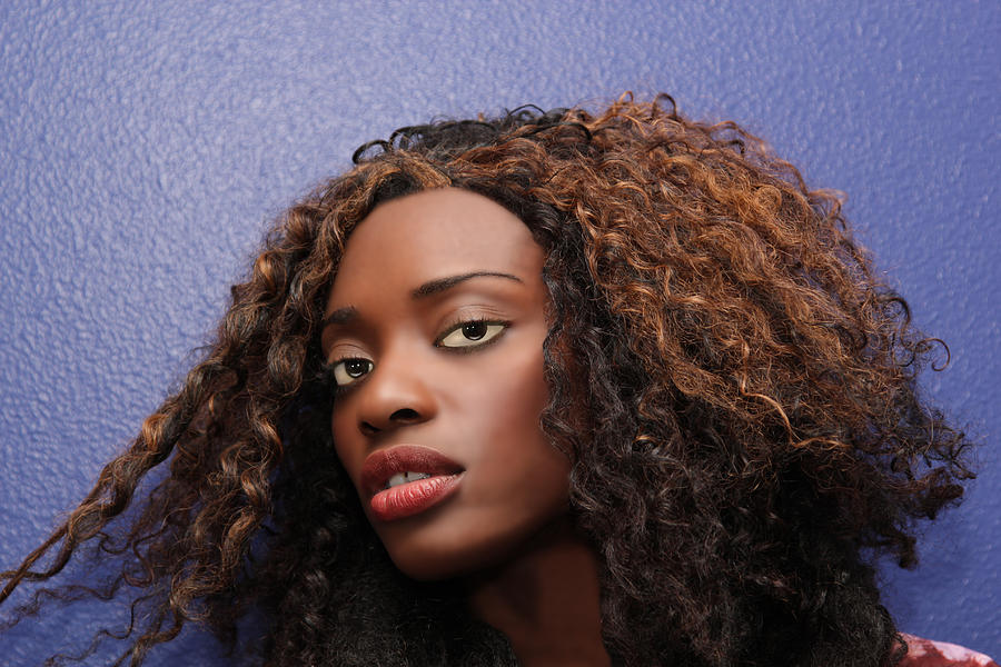 Black Woman With Wild Hair Photograph By John Orsbun