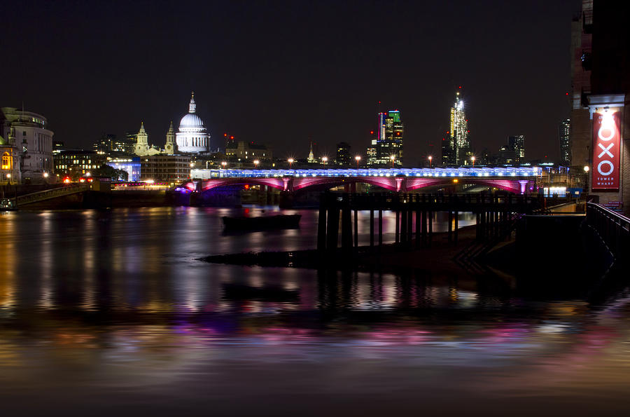 Blackfriars Bridge Thames London #1 Photograph by David French