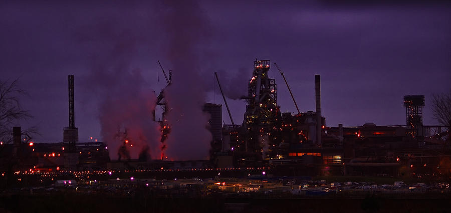 Blast Furnaces-Tata Steel Port Talbot Photograph by Tony Batey - Fine ...