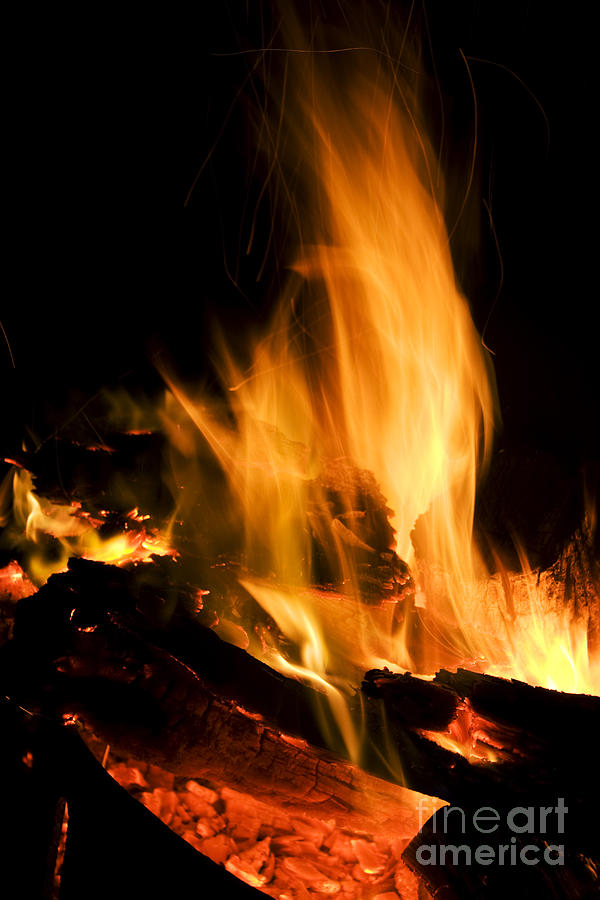 Blazing Campfire Photograph by Jorgo Photography