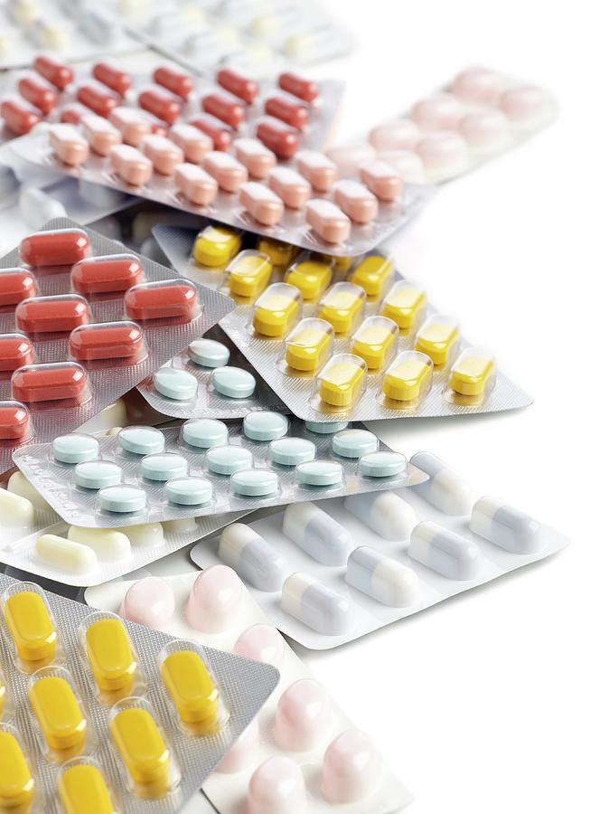 Blister Packs Of Pills #1 Photograph by Science Photo Library