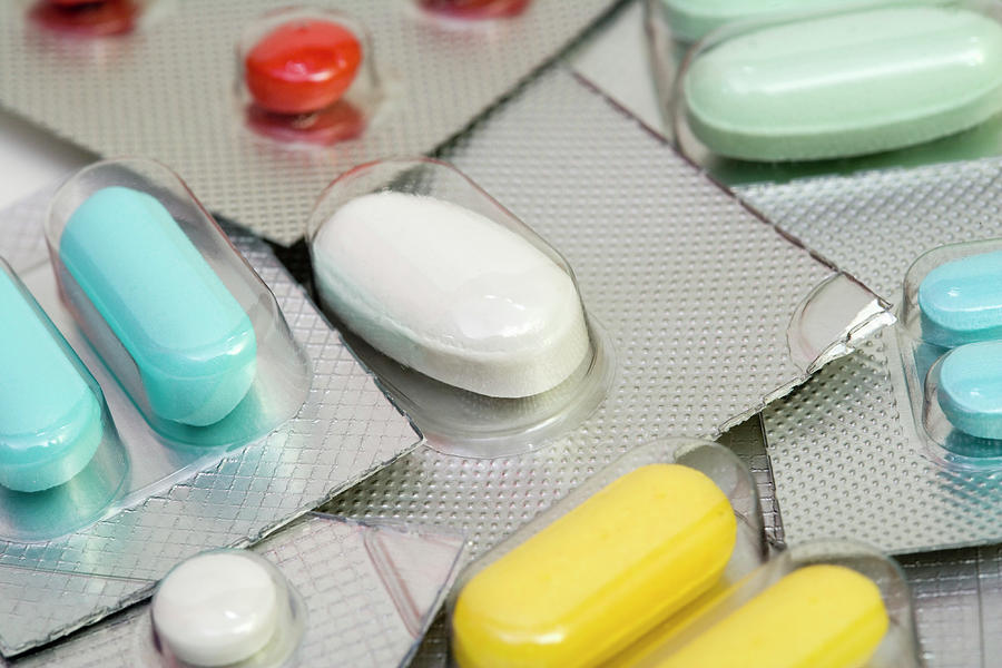 Blister Packs Of Pills #1 Photograph by Science Stock Photography/science Photo Library
