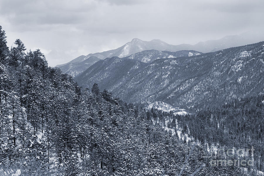 Blizzard on Pikes Peak Photograph by Steven Krull