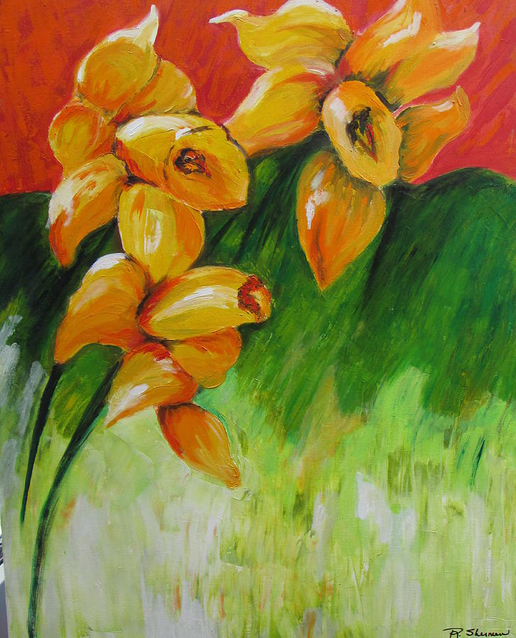 Blooming #1 Painting by Rosie Sherman