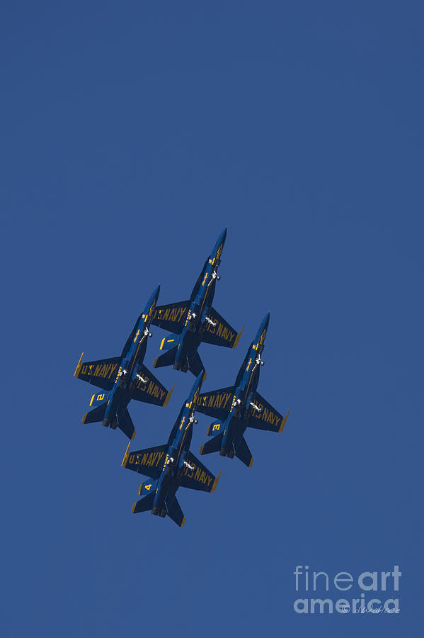 Blue Angels Overhead 1 #1 Photograph by D Wallace