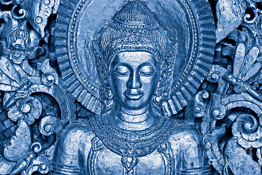 Blue Buddha #1 Photograph by Luciano Mortula