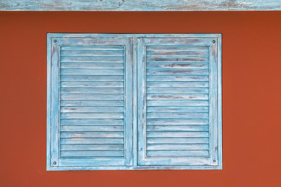 Blue Faded Wall of Aruba III #1 Photograph by David Letts