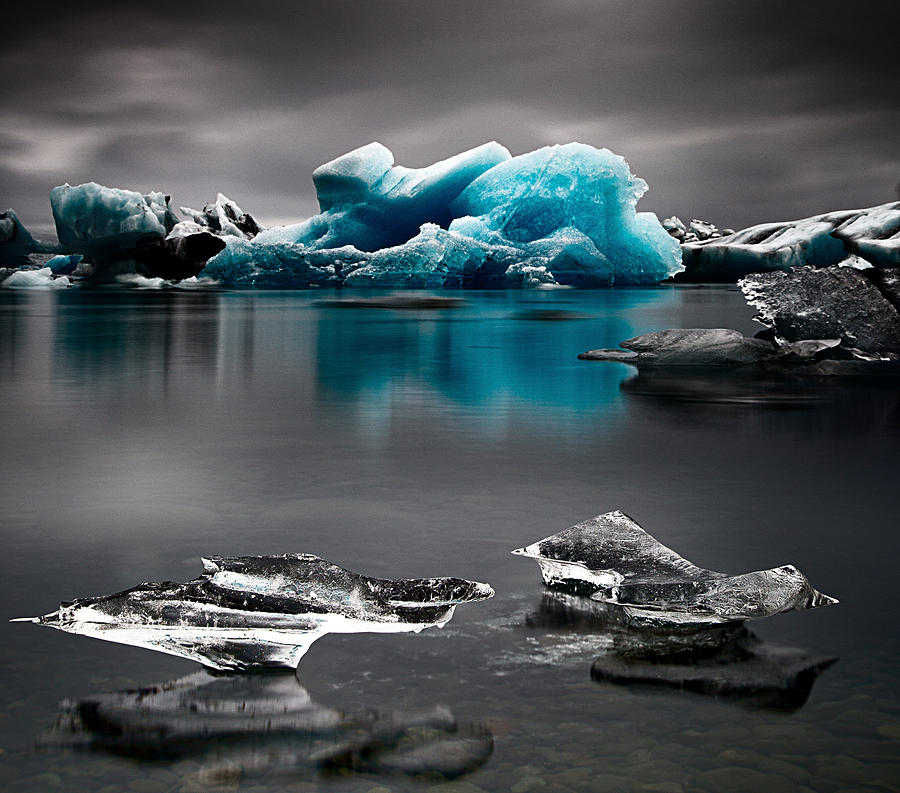 Blue glacier ice Iceland #1 Photograph by Dirk Ercken