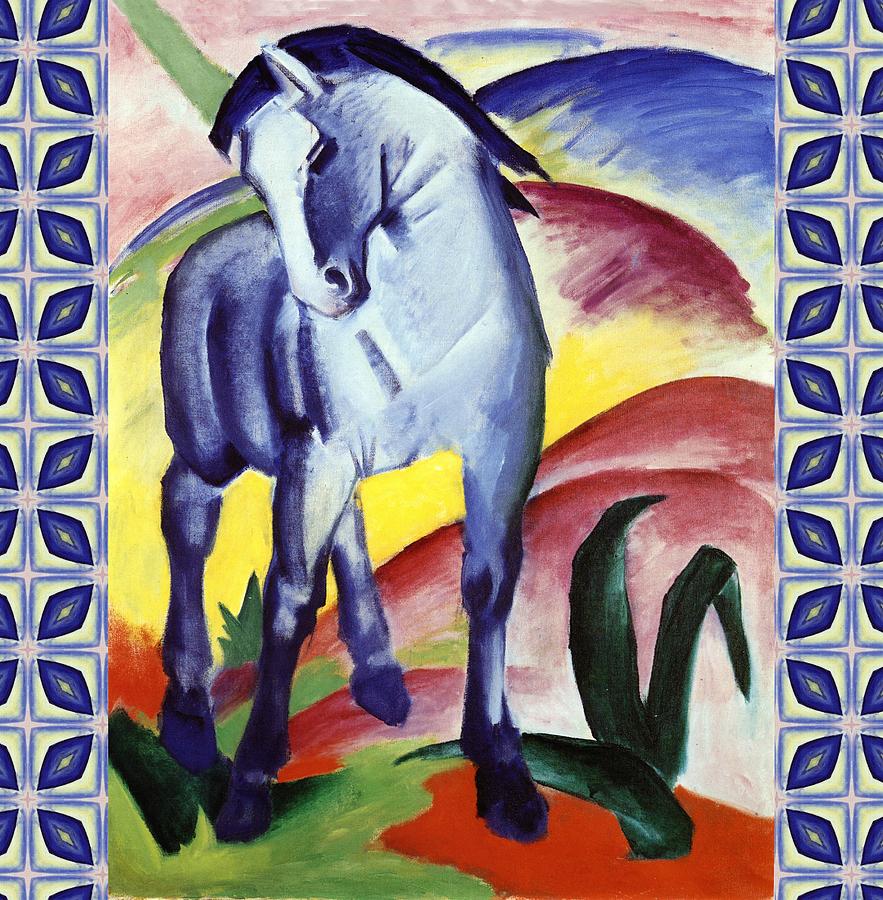 Blue Horse I #1 Painting by Franz Marc