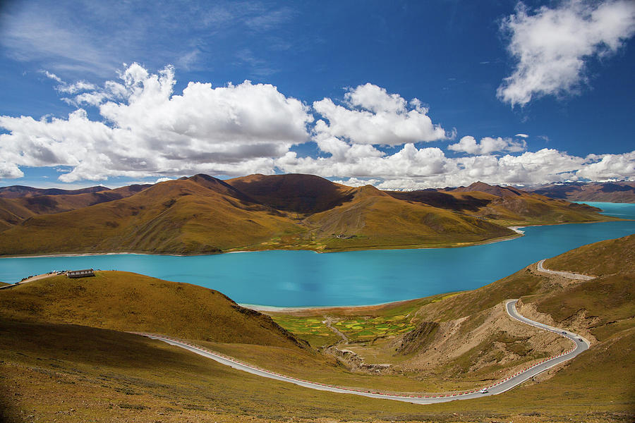 Blue Lake Of  The Tibetan Plateau #1 Photograph by Wulingyun