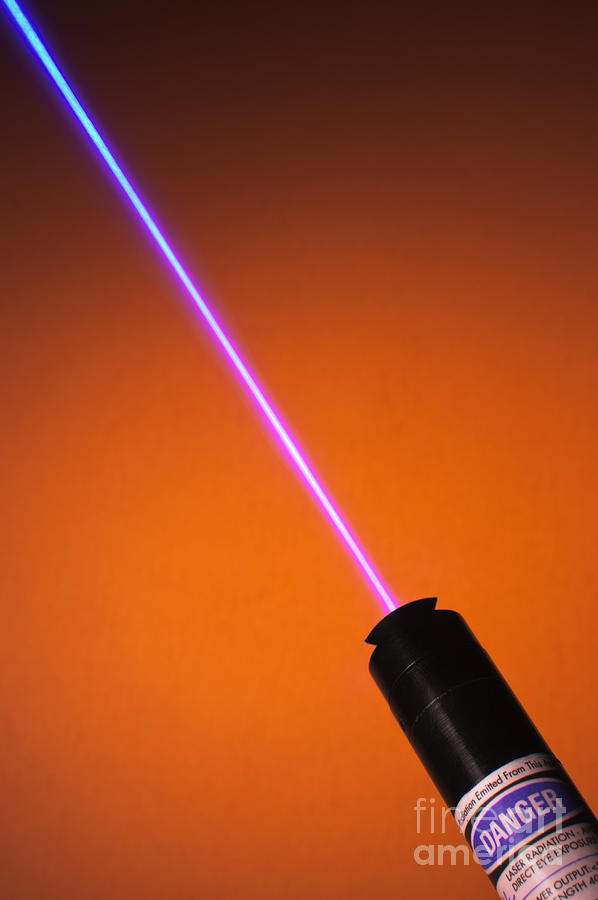Blue Laser #1 Photograph by GIPhotoStock