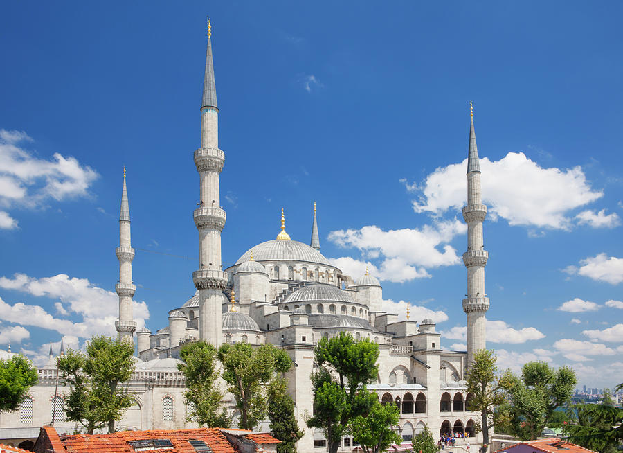 Blue Mosque, Istanbul, Turkey #1 Photograph by Laurie Noble