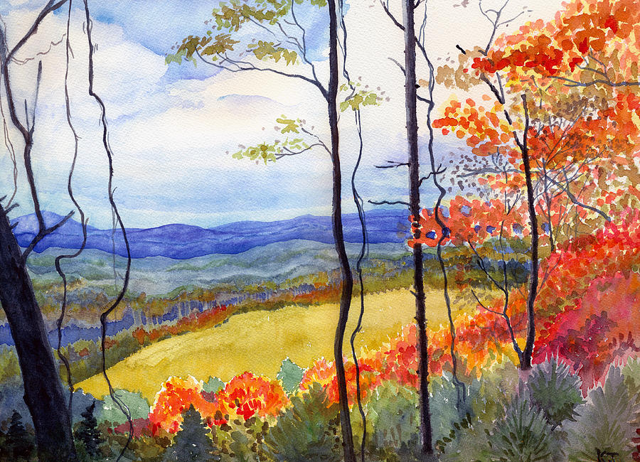 Blue Ridge Mountains of West Virginia Painting by Katherine Miller