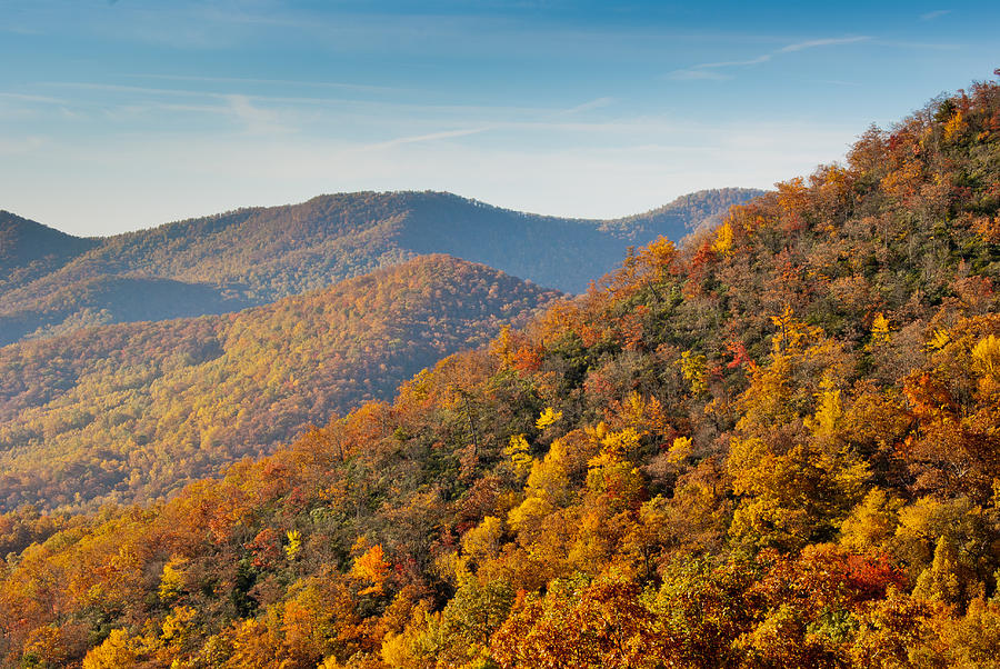 Blue Ridge Parkway in Fall Photograph by Georgia Clare