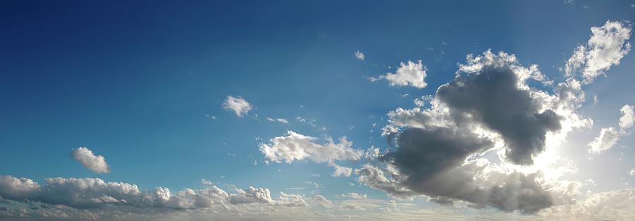 Blue Sky With Cumulus Clouds, Artwork #1 Digital Art by Leonello Calvetti